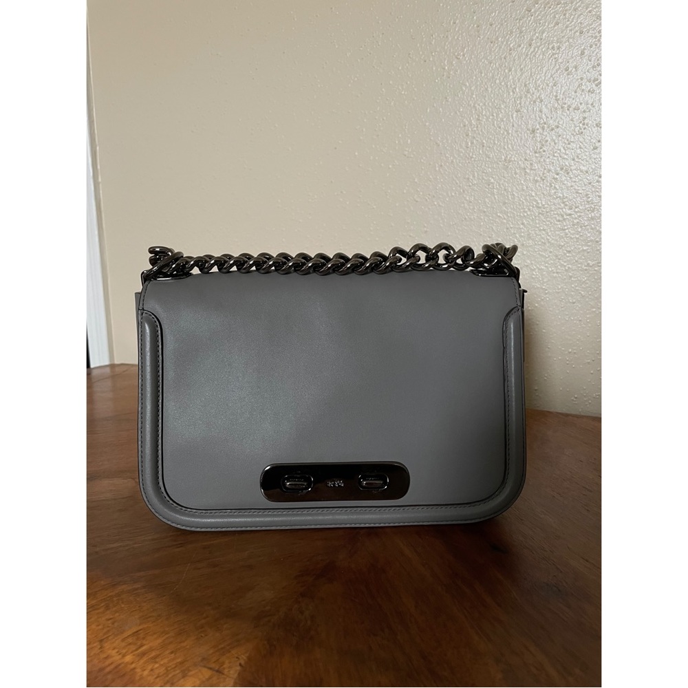 Coach Glovetanned Swagger Crossbody Bag - Grey - Picture 7 of 7